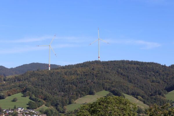 Dieser Anblick gefällt vielen Günterstälern nicht: so könnten die geplanten Windräder auf dem Illenberg aussehen.